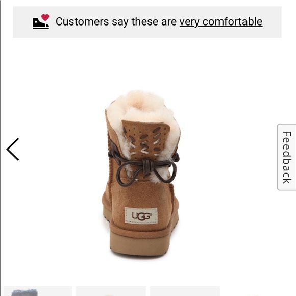 Ugg Tan Boots w/ Bow - Picture 9 of 9